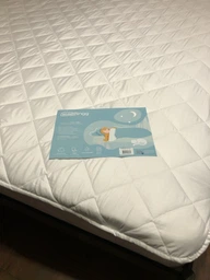 Наматрасник Sleepingg 180х200 см Защитный стёганый антиаллергенный с резинками по углам, микрофибра, белый (4820227285372)