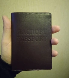 Шкіряна обкладинка на паспорт SHVIGEL з натуральної шкіри коричневого кольору унісекс (bg139fash76) фото від покупців 4