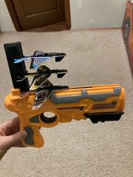 Детский игрушечный пистолет катапульта запускающий самолетики Eys Toys Air Battle K 5000 Бирюзовый фото от покупателей 10