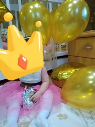 Фонтан Из Шаров Голубой фото от покупателей 18