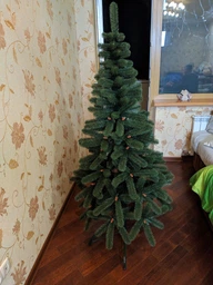 Елка новогодняя Карпатская искусственная пвх 1.50 м на подставке Зеленая (121-41-Карп-150)
