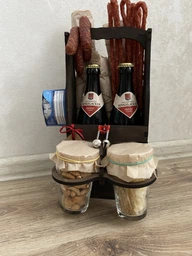 Подарочные пивные бокалы с ящиком под пиво CAPSBOARD BEER BOX (480001) фото от покупателей 2
