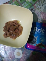 Упаковка влажных кормов для кошек "Мясная тарелка" Brit Premium Cat MEAT PLATE 4 шт*100 г фото от покупателей 1