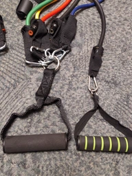 Набор для спорта трубчатые эспандеры U-Powex Home Gym 5 штук Резиновые жгуты для фитнеса чехол + спортивные перчатки 509204203 фото от покупателей 2