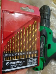 Набор сверл по металу спиральное 1.5-6.5 мм, 13 шт. Intertool (покрытие Ti) фото от покупателей 1