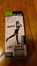 Тканева гумка для фітнесу та спорту PowerPlay 4111 Hip Band L Light Чорна (d_84cm)
