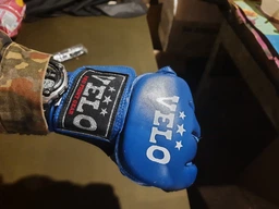 Перчатки для смешанных единоборств MMA кожаные VELO ULI-4024 XL синий фото от покупателей 2