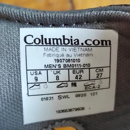 Мужские сандалии Columbia 2 Strap 1907061-010 41 (8US) 26 см Черные (0193553679493)