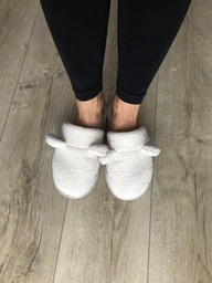 Женские домашние тапочки утепленные меховые с закрытым носком Twins Hs Teddi Меховые 38/39 26 см Серые (4820182037726) фото от покупателей 10