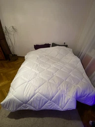 Ковдра Sleepingg всесезонна євро 200x220 см антиалергенне волокно Біла стьобана (4820227283194)