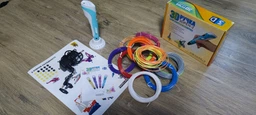 3D ручка розовая 3D Pen 2 с комплектом ПЛА Экопластика 20 цветов 100 метров и набором трафаретов