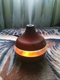 Зволожувач повітря Humidifier нічник від USB з підсвічуванням темне дерево (14582) фото від покупців 5