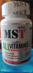 Вітаміни та мінерали MST Nutrition AllVitamins, 60 таблеток