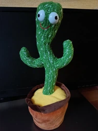 Танцующий плюшевый кактус в горшке поющий 120 песен с подсветкой Dancing Cactus
