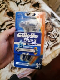 Одноразовые станки для бритья (Бритвы) мужские Gillette Blue3 Comfort 3 шт (7702018489619) фото от покупателей 6