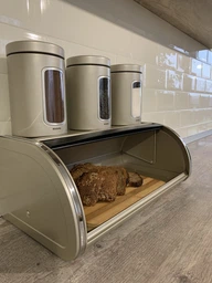 Хлібниця Brabantia Roll Top Bread Bin 17.3x44.5x26.2 см металік фото от покупателей 1