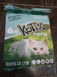 Наповнювач для котячого туалету Тофу класичний без запаху Kotix Tofu 6 л фото від покупців 9