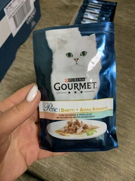 Влажный корм для кошек Purina Gourmet Perle Duo с лососем и сайдой 26х85 г фото от покупателей 4