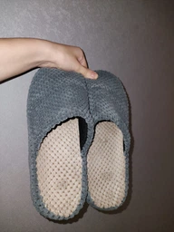Мужские домашние тапочки с закрытым носком FX shoes с анатомической подошвой 7005 43 27 см Серые (2820000015488) фото от покупателей 11