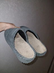 Мужские домашние тапочки с закрытым носком FX shoes с анатомической подошвой 7005 43 27 см Серые (2820000015488) фото от покупателей 10