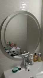 Зеркало Мойдодыр SUNNY 60x60 S с LED-подсветкой и сенсорным выключателем фото от покупателей 4