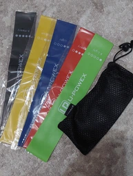 Фитнес-резинки U-powex 5шт в наборе + мешочек, фитнес ленты, mini bands
