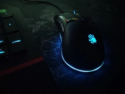 Игровая компьютерная мышка A4tech W90 Max Bloody, Optical, Activated, RGB подсветка Stone Black