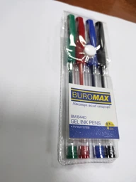 Набір гелевих ручок 4 шт Buromax 0.7 мм 4 кольори (BM.8440) фото від покупців 3