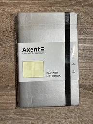 Записная книга Axent Partner Soft 125х195 мм в клетку 96 листов Серебристо-синяя (8206-14-A) фото от покупателей 11