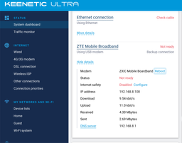Бездротовий маршрутизатор Keenetic Ultra (KN-1810) (AC2600, 4xGE, 1x Combo SFP/GE, 1xUSB2.0, 1xUSB3.0, 4 антени 5 дБі) фото від покупців 5