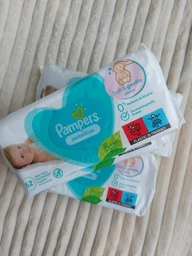 Вологі cepветки дитячі PAMPERS Sensitive 52 шт (8001841041391) фото від покупців 11