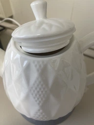 Чайник электрический керамический 1.5л 1200W Kamille Vizo крышка с силиконовым кольцом Белый фото от покупателей 6