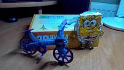 3D-ручка с экраном Голубая с разноцветным Эко Пластиком (79 метров), Трафаретами и светящимся пластиком фото от покупателей 8
