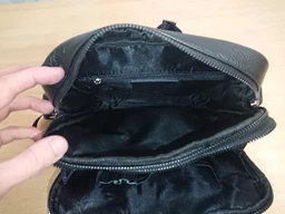 Мужская кожаная сумка-мессенджер Tiding Bag A25-17622-3A Черная