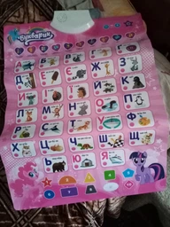 Навчальний Плакат "абетка" Limo Toy Little Pony Звуковий електронний плакат (укр)