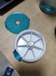 Кругла таблетница Pill Box Синя