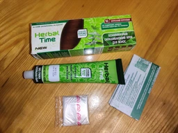 Окрашивающий крем на основе хны Herbal Time 1 Серебристо-русый 75 мл (3800010501040) фото от покупателей 8