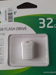 Флеш память USB Apacer AH116 16GB White (AP16GAH116W-1)