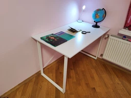 Компьютерный стол Ferrum-decor Дейв 75x100x70 белый ДСП Дуб Сонома 16мм фото от покупателей 3