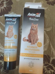 Фитопаста AnimAll VetLine мультивитаминная для котов 100 г (4820150206628) фото от покупателей 3