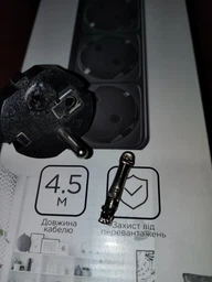 Сетевой фильтр Gembird SPG5-G-15B 4.5 м 5 розеток Black фото от покупателей 12