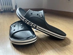 Шльопанці Crocs Bayaband Slide Slate Grey M8W10-41/42-26 см 2053924 фото від покупців 2