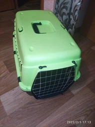 Переноска MP Bergamo Gipsy 2 large металлическая дверца 58х38х38h см Light Green (8058093276606) фото от покупателей 2