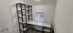 Стіл комп'ютерний письмовий з металевим каркасом в стилі Лофт (Loft) DrevoGoods з полицею під системний блок посилений, прямий, робочий для дому та офісу 1600х1800х900мм; метал: Чорний; дерево: Білий + стелаж (779|56) фото від покупців 6