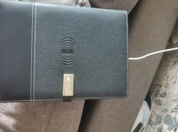 Смарт-блокнот с беспроводной зарядкой Powerbank с флешкой 16 Гб Темно-серый (0101) фото от покупателей 1