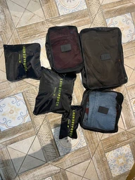Комплект дорожніх органайзерів, сумок для одягу та подорожей 6 шт P.Travel бордовий (PT204) фото від покупців 7