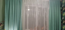 Комплект штор Декорин Микровелюр 150x250 см Синих 2 шт (ROZ6400055432)