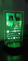 3D светильник ночник Spotify с фото и песней для влюблённых RGB с пультом управления DIDIDART фото от покупателей 2