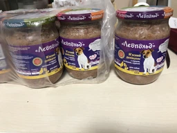 Вологий корм Леопольд М'ясний делікатес для дорослих кішок з серцем, печінкою, куркою 500г*6шт фото від покупців 1