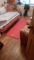 Коврик для йоги и фитнеса ProSource Extra Thick Yoga Pilates Mat 180x61x2.4 (PS-2010-grey), серый фото от покупателей 1